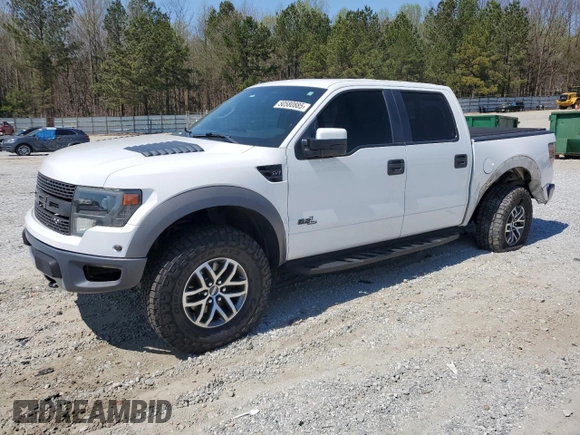 2014 Ford F-150 SVT Raptor with VIN 1FTFW1R67EFB76604, listed as a Copart auction lot 50580885 with 150,377 mi miles and Salvage Title. Bid and sale history available at carsss.com. Image 1.
