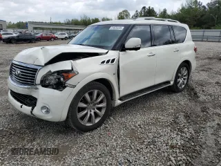 2014 Infiniti QX80 with VIN JN8AZ2NF2E9552447, listed as a Copart auction lot 51625235 with 88,140 mi miles and Salvage Title. Bid and sale history available at carsss.com. Image 1.