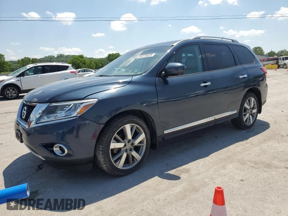 2014 Nissan Pathfinder S with VIN 5N1AR2MM9EC603825, listed as a Copart auction lot 54376525 with 229,783 mi miles and Salvage title. Bid and sale history available at DreamBid. Image 1.