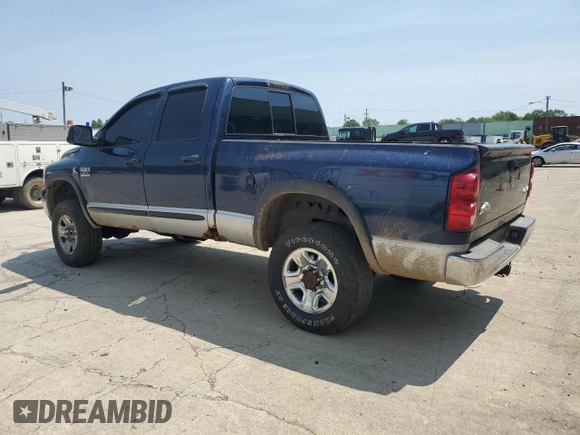 2007 Dodge 2500 SLT with VIN 1D7KS28C57J540953, listed as a Copart auction lot 59479515 with 161,192 mi miles and Salvage title. Bid and sale history available at DreamBid. Image 2.