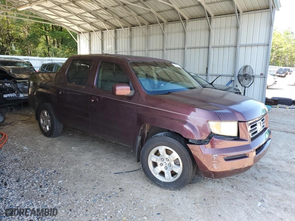 2008 Honda Ridgeline RTL with VIN 2HJYK16548H530433, listed as a Copart auction lot 71927024 with 0 mi miles and Salvage Title. Bid and sale history available at carsss.com. Image 4.