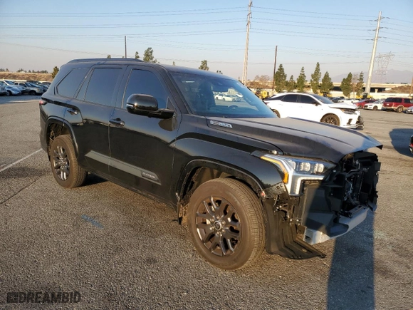 2023 Toyota Sequoia SR5 with VIN 7SVAAABA3PX015693, listed as a Copart auction lot 41651685 with 11,626 mi miles and Salvage Title. Bid and sale history available at carsss.com. Image 4.