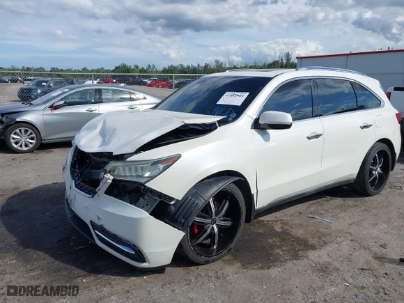 2014 Acura MDX Tech Pkg with VIN 5FRYD3H44EB009730, listed as a IAAI auction lot 41682941 with 1 mi miles. Bid and sale history available at carsss.com. Image 18.