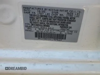 2020 Nissan Versa S with VIN 3N1CN8DV4LL909663, listed as a Copart auction lot 53904975 with 94,118 mi miles and Salvage Title. Bid and sale history available at DreamBid. Image 13.