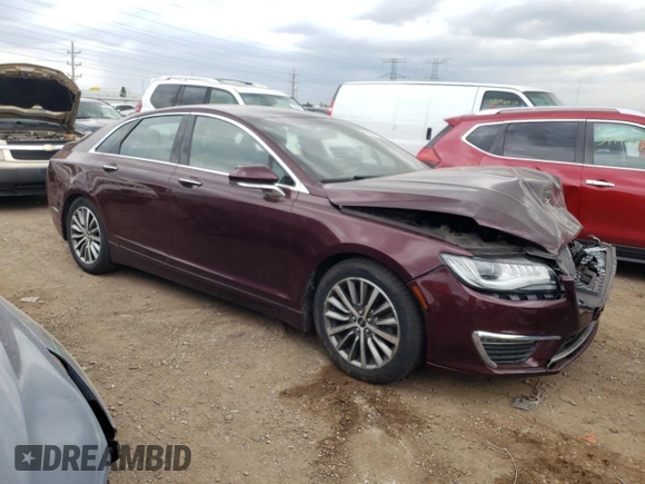 2018 Lincoln MKZ Premiere with VIN 3LN6L5B91JR611212, listed as a Copart auction lot 55393184 with 80,194 mi miles and Salvage Title. Bid and sale history available at DreamBid. Image 4.