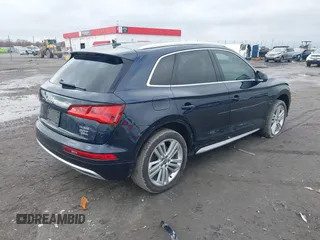 2018 Audi Q5 Premium Plus z VIN WA1BNAFYXJ2092411, wystawiony jako IAAI lot #41051336 z przebiegiem 54 595 mil mil oraz . Historia ofert i sprzedaży dostępna na DreamBid. Obrazek 4.
