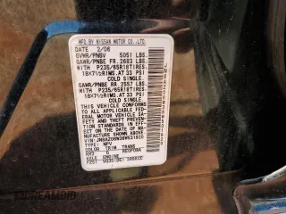 2006 Nissan Murano SL z VIN JN8AZ08W36W531920, wystawiony jako Copart lot #57418785 z przebiegiem 172 997 mil mil oraz Szkoda całkowita • Salvage title. Historia ofert i sprzedaży dostępna na DreamBid. Obrazek 13.