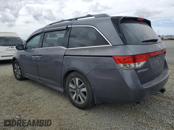 2015 Honda Odyssey Touring Elite with VIN 5FNRL5H95FB058873, listed as a Copart auction lot 53744295 with 139,856 mi miles and Salvage title. Bid and sale history available at DreamBid. Image 2.