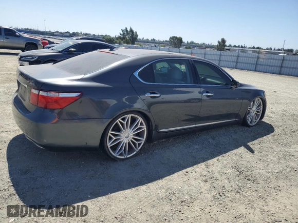 2007 Lexus LS 460 L with VIN JTHGL46F975018422, listed as a Copart auction lot 60941055 with Not provided miles and Clean title. Bid and sale history available at DreamBid. Image 3.