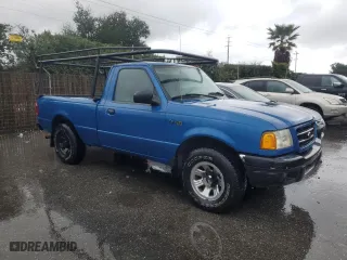 2001 Ford Ranger XL with VIN 1FTYR10C21TA05175, listed as a Copart auction lot 44978505 with 153,317 mi miles and Salvage Title. Bid and sale history available at carsss.com. Image 4.