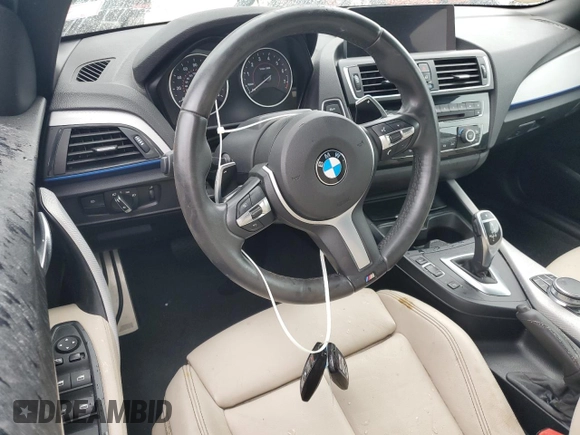 2017 BMW 2 Series 230i with VIN WBA2K9C37HV950557, listed as a Copart auction lot 74425264 with Not provided miles and Salvage title. Bid and sale history available at DreamBid. Image 8.