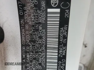 2017 Toyota Prius Two z VIN JTDZN3EUXHJ066924, wystawiony jako Copart lot #55117985 z przebiegiem 106 514 mil mil oraz Szkoda całkowita • Salvage title. Historia ofert i sprzedaży dostępna na DreamBid. Obrazek 12.