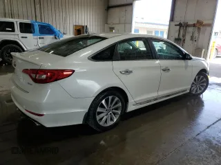 2015 Hyundai Sonata Sport with VIN 5NPE34AF1FH116102, listed as a Copart auction lot 58657855 with 111,726 mi miles and Salvage title. Bid and sale history available at DreamBid. Image 3.