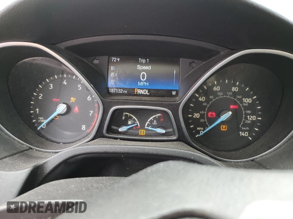 2015 Ford Focus SE with VIN 1FADP3F26FL376058, listed as a Copart auction lot 55167835 with 187,132 mi miles and Salvage title. Bid and sale history available at DreamBid. Image 9.
