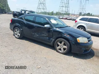 2013 Dodge Avenger SXT with VIN 1C3CDZCB0DN680997, listed as a IAAI auction lot 42845870 with 154,214 mi miles and . Bid and sale history available at DreamBid. Image 1.