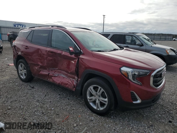 2019 GMC Terrain SLE with VIN 3GKALTEV8KL176032, listed as a Copart auction lot 51833195 with 71,626 mi miles and Salvage Title. Bid and sale history available at DreamBid. Image 4.