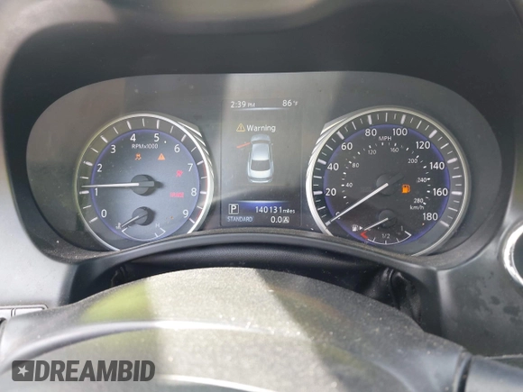2017 Infiniti Q50 Premium with VIN JN1EV7AR6HM839042, listed as a IAAI auction lot 41923341 with 140,132 mi miles and . Bid and sale history available at carsss.com. Image 7.