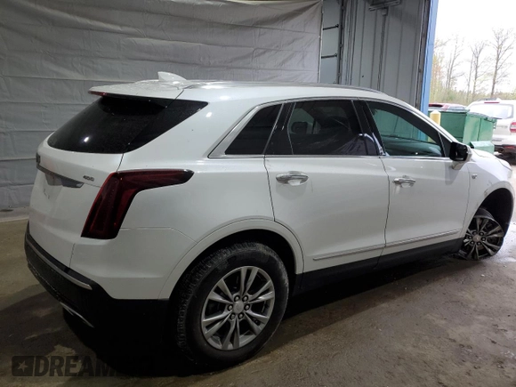 2022 Cadillac XT5 AWD Premium Luxury with VIN 1GYKNDRS1NZ108680, listed as a Copart auction lot 55729425 with 44,406 mi miles and Salvage title. Bid and sale history available at DreamBid. Image 3.