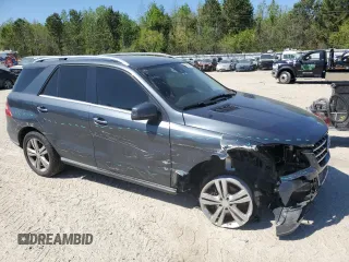 2015 Mercedes-Benz M 350 with VIN 4JGDA5JB1FA517799, listed as a Copart auction lot 53162065 with 114,685 mi miles and Salvage title. Bid and sale history available at DreamBid. Image 4.
