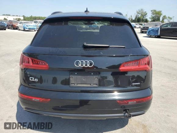 2019 Audi Q5 Premium Plus with VIN WA1BNAFY0K2115034, listed as a Copart auction lot 58176075 with 78,705 mi miles and Non repairable. Bid and sale history available at DreamBid. Image 6.