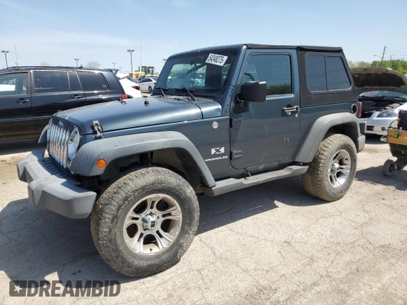 2007 Jeep Wrangler X with VIN 1J4FA24117L202063, listed as a Copart auction lot 54348275 with 124,278 mi miles and Clean title. Bid and sale history available at DreamBid. Image 1.