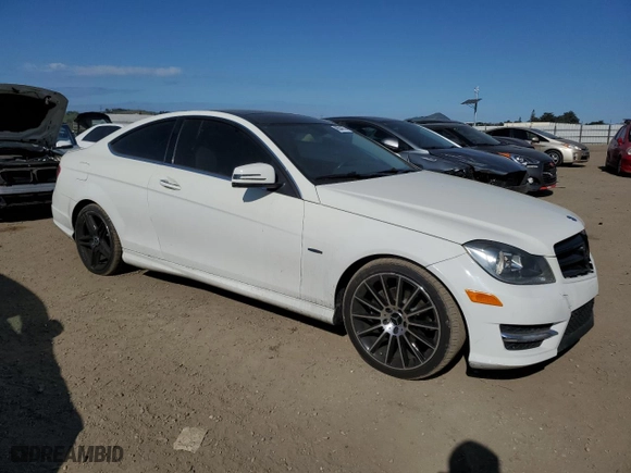 2012 Mercedes-Benz C-Class C 250 with VIN WDDGJ4HB8CF802876, listed as a Copart auction lot 48554275 with 170,669 mi miles and Salvage Title. Bid and sale history available at carsss.com. Image 4.
