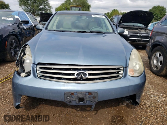 2006 Infiniti G35 with VIN JNKCV51F16M610696, listed as a Copart auction lot 68944054 with 146,482 mi miles and Salvage Title. Bid and sale history available at DreamBid. Image 5.