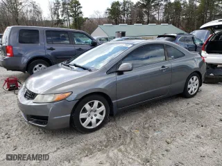 2009 Honda Civic Cpe LX with VIN 2HGFG126X9H530449, listed as a Copart auction lot 50027645 with 170,016 mi miles and Clean Title. Bid and sale history available at carsss.com. Image 1.