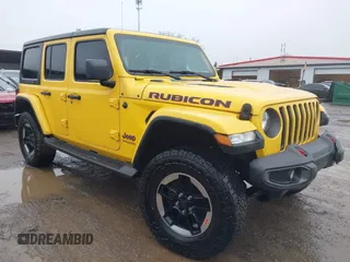 2020 Jeep Wrangler Unlimited Rubicon with VIN 1C4HJXFN7LW172944, listed as a IAAI auction lot 41474893 with 76,726 mi miles. Bid and sale history available at carsss.com. Image 1.