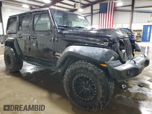 2020 Jeep Wrangler Unlimited Sport S z VIN 1C4HJXDN4LW347458, wystawiony jako Copart lot #52191705 z przebiegiem 37 353 mil mil oraz Szkoda całkowita • Salvage title. Historia ofert i sprzedaży dostępna na DreamBid. Obrazek 4.