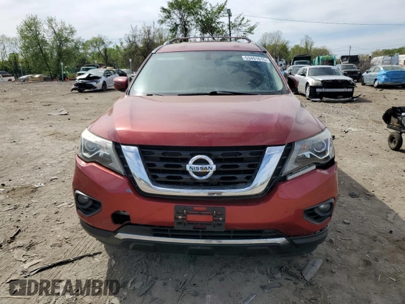 2017 Nissan Pathfinder SL with VIN 5N1DR2MN6HC657755, listed as a Copart auction lot 53491615 with 83,065 mi miles and Clean title. Bid and sale history available at DreamBid. Image 5.
