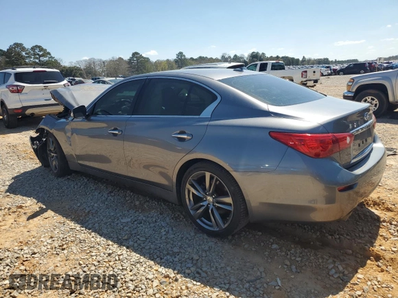 2015 Infiniti Q50 Premium with VIN JN1BV7APXFM348648, listed as a Copart auction lot 48881825 with 163,955 mi miles and Salvage Title. Bid and sale history available at carsss.com. Image 2.