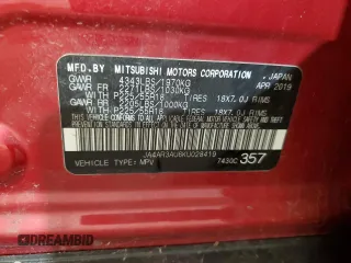 2019 Mitsubishi Outlander Sport ES 2.0 with VIN JA4AR3AU6KU028419, listed as a Copart auction lot 79102864 with 55,641 mi miles and Salvage Title. Bid and sale history available at carsss.com. Image 13.