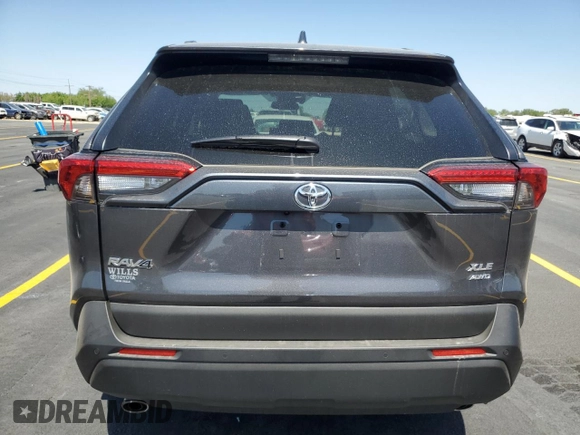 2025 Toyota RAV4 XLE Premium with VIN 2T3A1RFV4SC522493, listed as a Copart auction lot 58569445 with 14 mi miles and Salvage title. Bid and sale history available at DreamBid. Image 6.