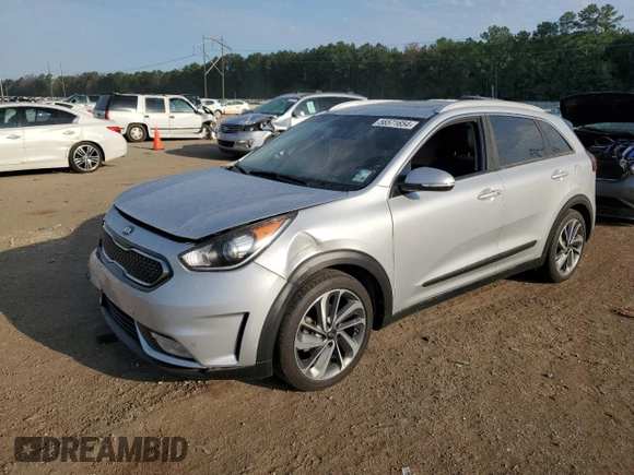 2017 Kia Niro Touring with VIN KNDCE3LCXH5066284, listed as a Copart auction lot 56571654 with 81,702 mi miles and Salvage Title. Bid and sale history available at carsss.com. Image 1.