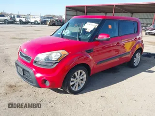 2012 Kia Soul + with VIN KNDJT2A62C7378598, listed as a IAAI auction lot 41961504 with 143,922 mi miles and . Bid and sale history available at DreamBid. Image 2.
