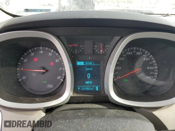 2013 Chevrolet Equinox LS with VIN 2GNALBEK4D1219403, listed as a Copart auction lot 45373425 with 201,868 mi miles and Salvage Title. Bid and sale history available at carsss.com. Image 9.
