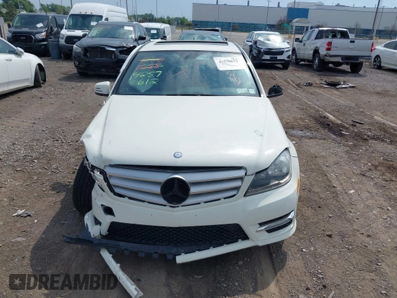 2012 Mercedes-Benz C 300 Sport with VIN WDDGF8BB2CA643903, listed as a IAAI auction lot 42570612 with 157,410 mi miles and . Bid and sale history available at DreamBid. Image 12.