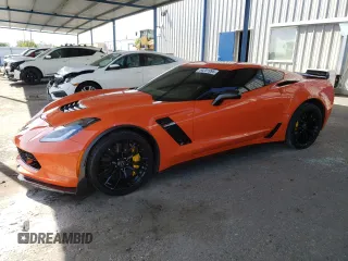 2019 Chevrolet Corvette Z06 1LZ with VIN 1G1YN2D64K5601652, listed as a Copart auction lot 54251995 with 35,154 mi miles and Clean Title. Bid and sale history available at carsss.com. Image 1.