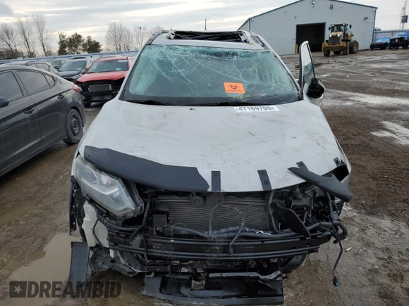 2015 Nissan Rogue SL with VIN 5N1AT2MV3FC771827, listed as a Copart auction lot 47189705 with Not Provided miles and Non Repairable. Bid and sale history available at carsss.com. Image 5.