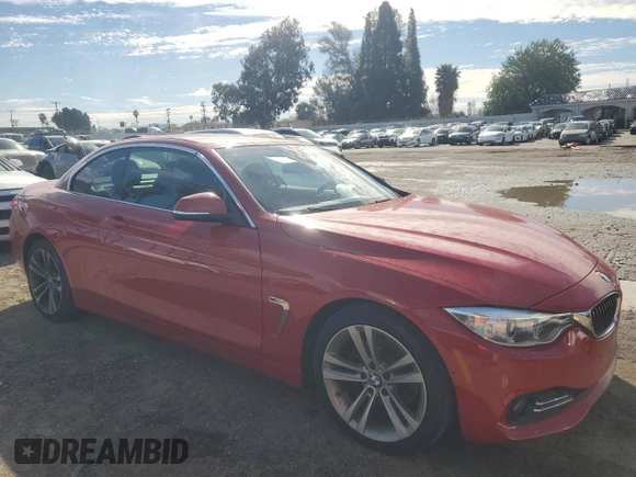 2017 BMW 4 Series 430i with VIN WBA4U7C36H5H20468, listed as a Copart auction lot 45964685 with 51,322 mi miles and Salvage title. Bid and sale history available at DreamBid. Image 4.