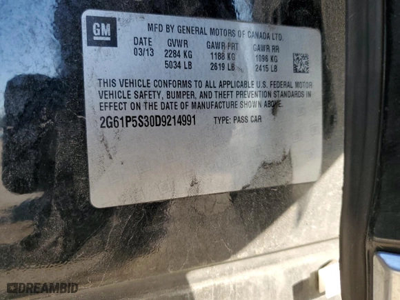 2013 Cadillac XTS Luxury with VIN 2G61P5S30D9214991, listed as a Copart auction lot 44421075 with 188,137 mi miles and Salvage Title. Bid and sale history available at carsss.com. Image 14.
