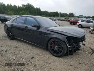 2018 Mercedes-Benz S 63 AMG with VIN WDDUG8JB8JA376474, listed as a Copart auction lot 55487394 with 57,490 mi miles and Salvage Title. Bid and sale history available at DreamBid. Image 4.