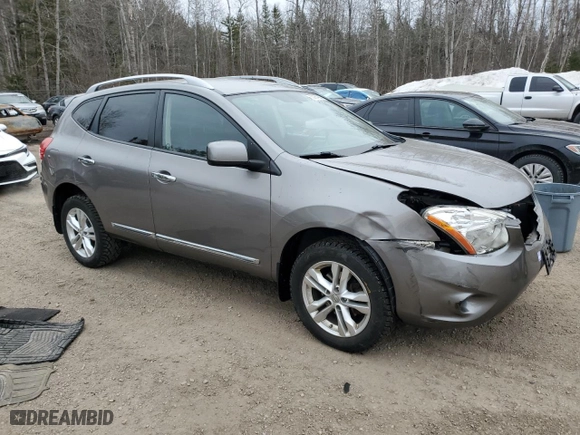 2013 Nissan Rogue S with VIN JN8AS5MT3DW041133, listed as a Copart auction lot 50954365 with 204,036 mi miles and Clean Title. Bid and sale history available at carsss.com. Image 4.