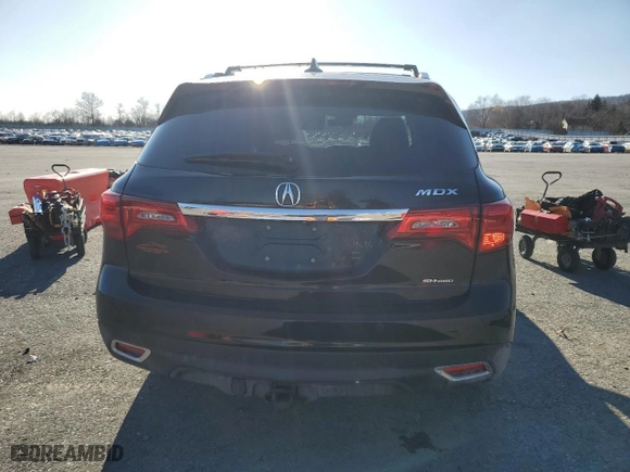 2016 Acura MDX w/Advance with VIN 5FRYD4H9XGB050285, listed as a Copart auction lot 48397595 with 111,407 mi miles and Salvage Title. Bid and sale history available at carsss.com. Image 6.