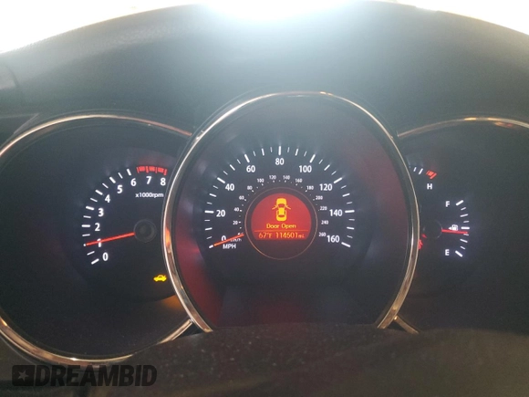 2012 Kia Optima EX with VIN 5XXGN4A77CG053039, listed as a Copart auction lot 48676705 with 114,501 mi miles and Salvage Title. Bid and sale history available at DreamBid. Image 9.