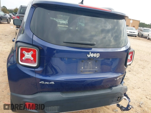 2017 Jeep Renegade Limited with VIN ZACCJBDB9HPE72768, listed as a IAAI auction lot 41506030 with 93,657 mi miles and . Bid and sale history available at DreamBid. Image 16.