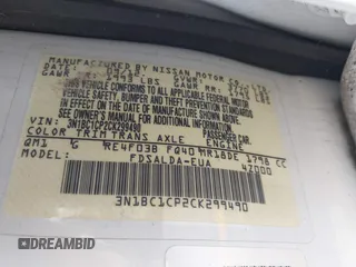 2012 Nissan Versa S z VIN 3N1BC1CP2CK299490, wystawiony jako IAAI lot #42259931 z przebiegiem 200 613 mil mil oraz . Historia ofert i sprzedaży dostępna na DreamBid. Obrazek 9.
