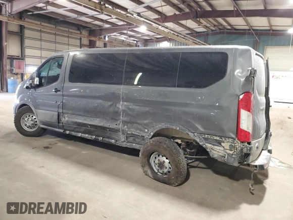 2023 Ford Transit Passenger XL with VIN 1FBAX9YG7PKA99683, listed as a Copart auction lot 72123694 with 21,370 mi miles and Salvage Title. Bid and sale history available at DreamBid. Image 2.