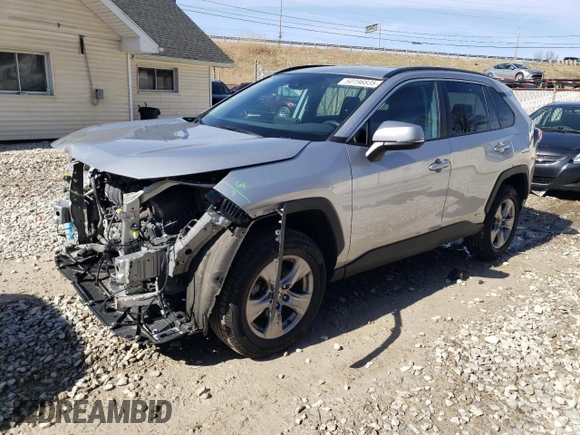 2022 Toyota RAV4 Hybrid XLE with VIN 4T3RWRFV9NU076543, listed as a Copart auction lot 50196835 with 42,506 mi miles and Salvage Title. Bid and sale history available at carsss.com. Image 1.
